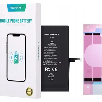 Baterie pro mobilní telefon Baterie Akumulátor pro Apple iPhone 15 Větší kapacita 3520 mAh REPART