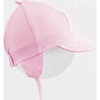 Kojenecká čepice dětská bavlněná čepička se štítkem New Baby Casually Dressed růžová 56/62