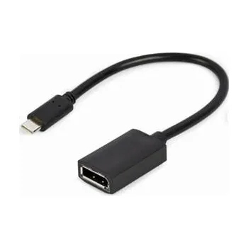 Video kabel GEMBIRD USB Type-C na DisplayPort adaptér kabel 4K, 15 cm, černý