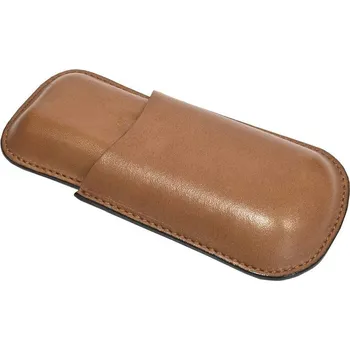 Humidor Pouzdro na 2 doutníky Etue, hnědé, 140mm