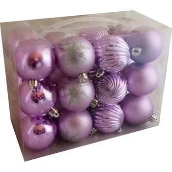 Vánoční dekorace Zdobená Vánoční Koule , Sady vánoční koule 6 cm 24 ks