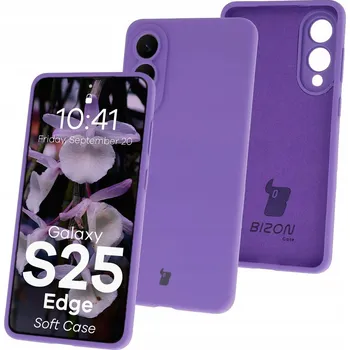 Pouzdro na mobilní telefon Zadní Kryt Bizon pro Samsung Galaxy S25 Edge fialový