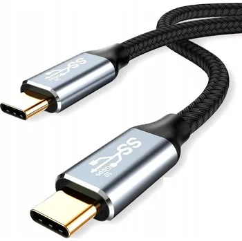 Datový kabel Kabel Tradebit USB typ C - USB typ C 2 m černý