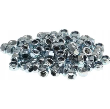 Matice Šestihranná samojistící matice M6 POZINK 100 kusů