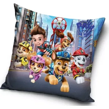 Dekorativní polštářek Carbotex Tlapková Patrola povlak na polštářek 40 x 40 cm