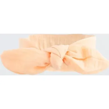 Čelenka Mušelínová dětská čelenka New Baby Leny Peach 12–18 měsíců