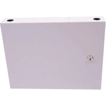 Rozvaděč Optický box nástěnný, neosazený pro 24 x ST adaptérů uzamykatelný, 305x240x50 mm