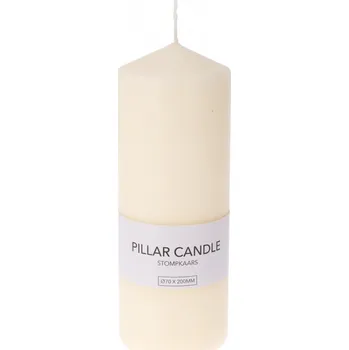 Svíčka Svíčka slonová kost, 20 x 7 cm