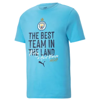 Pánské tričko Puma Manchester City FC 22/23 Champions světle modrá UK XL