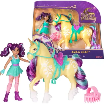 Panenka Unicorn Academy Ava a Leaf – panenka s jednorožcem a doplňky