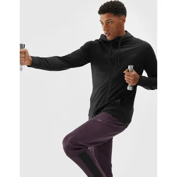 Pánská mikina PÁNSKÁ MIKINA 4F RYCHLESCHNOUCÍ FUNKČNÍ NA ZIP S KAPUCÍ 4FDry M