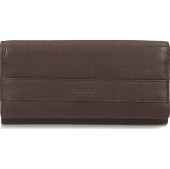Peněženka Toscanio dámská peněženka z pravé kůže hnědá