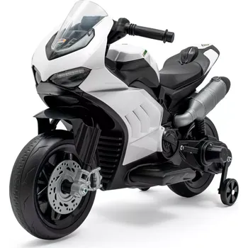 Dětské elektrovozidlo Baby Mix Supersport elektrická motorka bílá