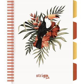 Sešit B5 s linkami Strigo, 100 listů