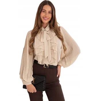 Dámská košile Dámská Košile Elegantní s Plisovaným Žabó