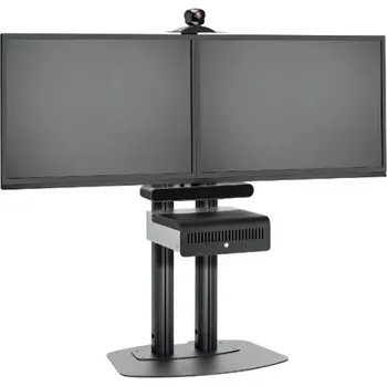 Monitor PFF7030S podstavec Connect-it Floor, pro 2 stojiny, stříbrný (PFF 7030 S)