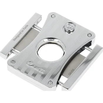 Humidor Doutníkový ořezávač Caseti Chrome stripes, 20mm