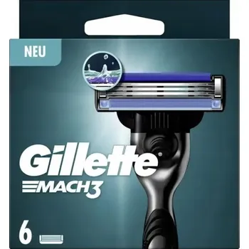 Holítko NÁHRADNÍ BŘITY DO HOLICÍHO STROJKU GILLETTE MACH3, 6 KS