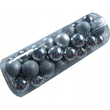 Vánoční dekorace Zdobená Vánoční Koule , Hladká Vánoční Koule , Reflexní Vánoční Koule , Tvarované Vánoční Baňky , vánoční koule cetek 6 cm 40 ks