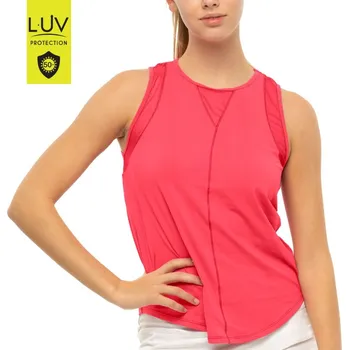 Dámský tenisový top Lucky in Love Luv Chill Out Tank Women - coral crush Růžový (L)