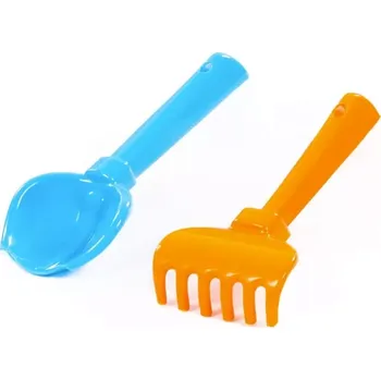 Hračka na písek sada lopatka a hrabičky wader 17 cm