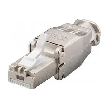 Patch panel PremiumCord Konektor RJ45 8pinů CAT6A stíněný - montáž bez nástroje