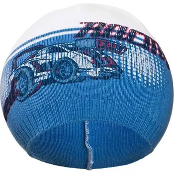 Čepice podzimní dětská čepička new baby racing tmavě modrá