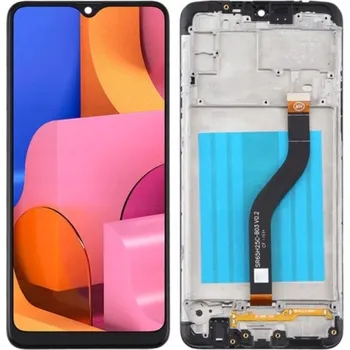 LCD displej IPS pro Samsung Galaxy A20S A207 + Rámeček