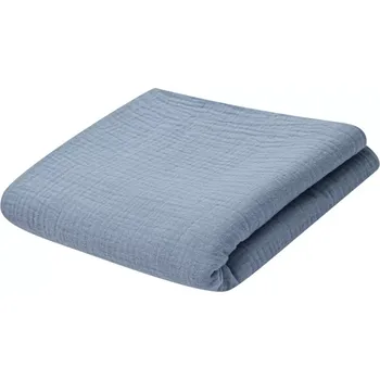 Dětská deka Mušelínová dětská deka 70 × 100 cm modrá New Baby