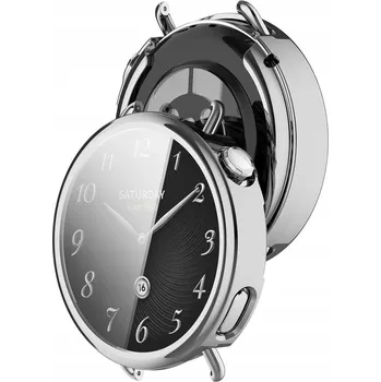 Pouzdro na mobilní telefon Pouzdro Bizon s ochranou displeje pro Xiaomi Watch S4 41 mm, pouzdro, zadní kryt , kryt