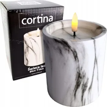 Svíčka Marmurová svíčka Cortina 4/23/NWH-G LED 10 cm