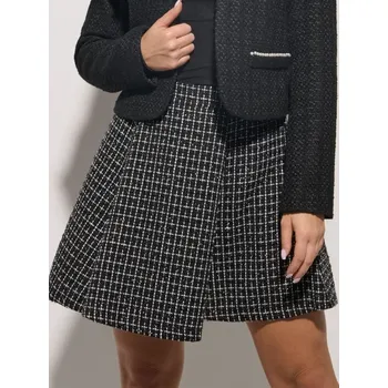 Dámská móda Sinsay - KOSTKOVANÁ SUKNĚ - černá - 221FJ-99X - 221FJ-99X-S