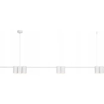 Stropní Svítidlo GENESIS Lišta Bílá 7xGU10 150x180cm Závěsné svítidlo do obýváku