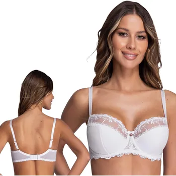 Podprsenka Ava polovyztužená podprsenka bílá, velikost 100B