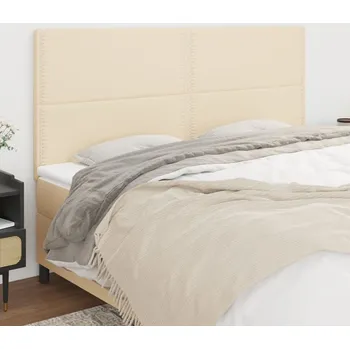 Čelo postele krémové 200x5x118/128 cm látkové IM_3116219