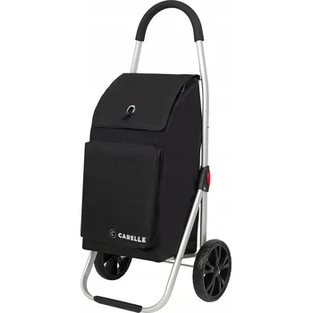 Nákupní taška SILNÝ NÁKUPNÍ VOZÍK ČERNÝ NEW SANREMO PROSTORNÁ NÁKUPNÍ TAŠKA NA KOLEČKÁCH