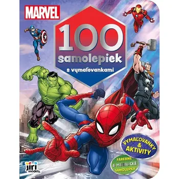 omalovánky 100 samolepiek s maľovankami Marvel