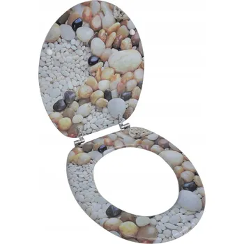 WC sedátko Sedátko na WC VidaXL stříbrné MDF