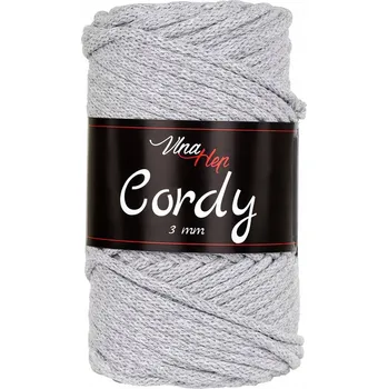 Příze Pletací / háčkovací příze Vlna-Hep CORDY 3mm 8231 světle šedá,…