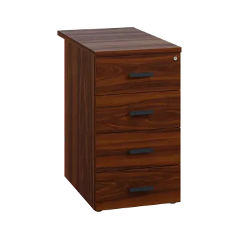 Zásuvkový kontejner LKC 2 - 71 kontejner přístavný, 4-zásuvkový, deska 25 mm, centrální zámek, ořech královský