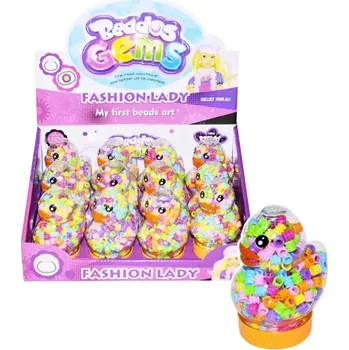 Dětské navlékací korálky korálky kačička – sada na navlékání