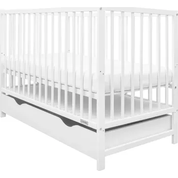 Dětsný nábytek Dětská postýlka se zásuvkou NEW BABY Basic bílá