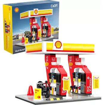 ostatní stavebnice Konstrukční stavebnice CaDA benzínová stanice SHELL, 1309 dílků