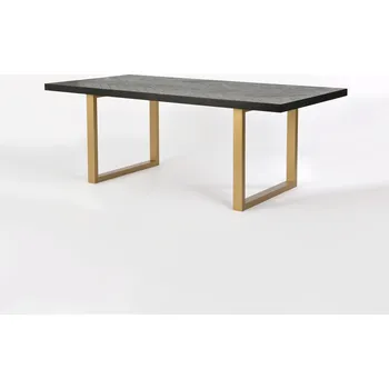 Jídelní stůl Obdélníkový stůl Livin Hill 200 x 100 x 75 cm černý