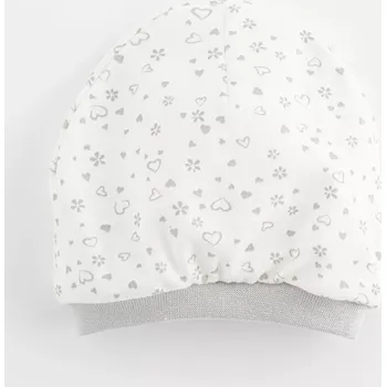 Kojenecká čepice dětská bavlněná čepička new baby srdíčka