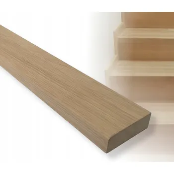 Dřevěná soklová lišta 20 x 60 x 100 cm Dub