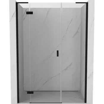 Sprchové dveře Mexen Mist-H L levé sprchové dveře 140 cm, transparentní, černé - 8A5L-140-001-70-00-L Sprchové dveře