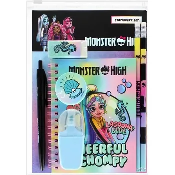 Školní batoh Školní sada MONSTER HIGH s pouzdrem a sešitem