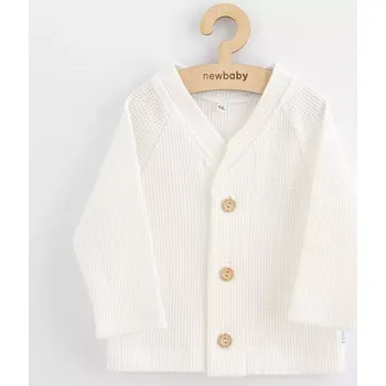 kojenecký kabátek na knoflíky new baby luxury clothing oliver bílý 86 (12–18 m)