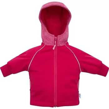 Kojenecká bunda Softshellová dětská bundička růžová